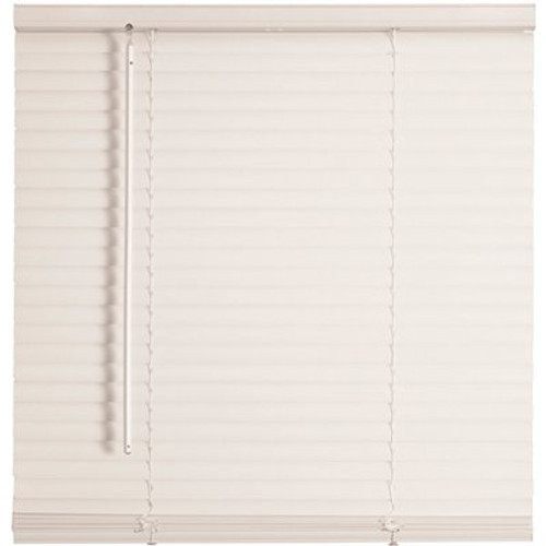 Champion TruTouch White Cordless Light Filtering Vinyl Mini Blinds with 1 in. Slats 36 in. W x 72 in. L