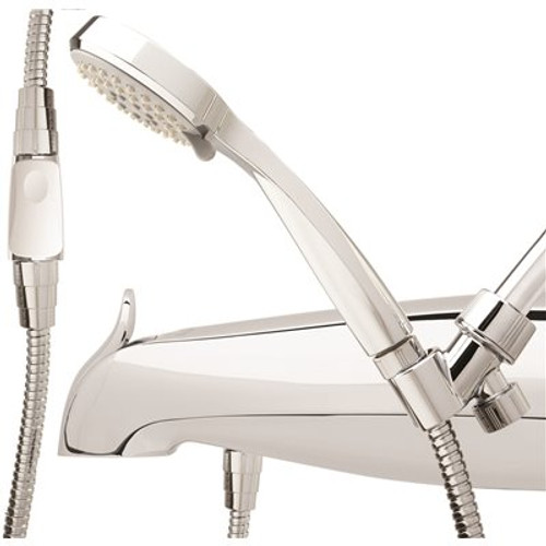 3-Spray Pattern 1.5 GPM 3.25 in. Handheld Shower Head w/ In Wall Auto Diverter System and No Mounts in Chrome (12-Pack)