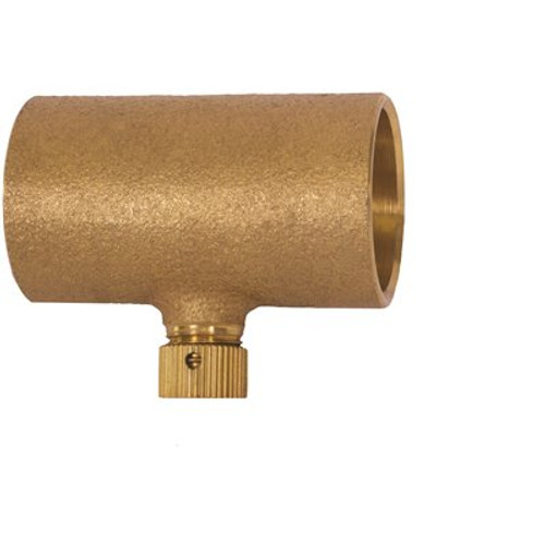 Matco-Norca 3/4 in. x 1/2 in. Lead Free Cast Brass Sweat Adapter Pipe Fitting with Drain