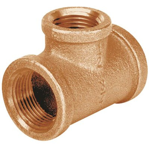 Matco-Norca 1 in. x 3/4 in. Lead Free Brass Reducing Tee Fitting