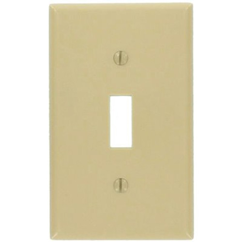 Leviton 1-Gang Ivory Toggle Wall Plate