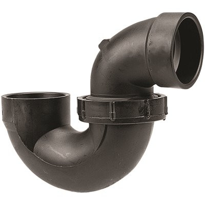 VPC 1-1/2 in. ABS Plastic DWV P-Trap with Union