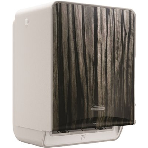 Automatic Roll Towel Dispenser (58750), Ebony Woodgrain Design Faceplate; 1 Dispenser and Faceplate / Case