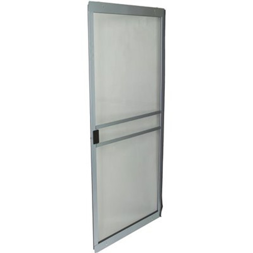 PRIVATE BRAND UNBRANDED 48 Heavy-Duty Sliding Screen Door Gray