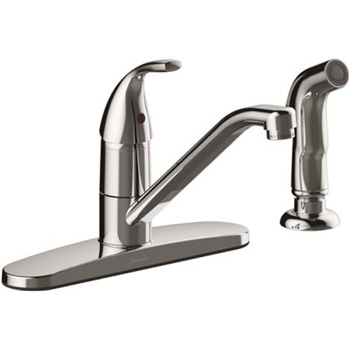 Seasons Anchor Point Single-Handle Standard Kitchen Faucet With Side Spray in Chrome