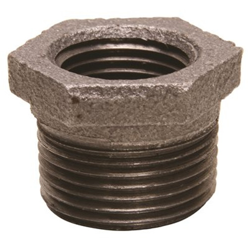 WARD MFG. BLACK MALLEABLE BUSHING 1 IN. X 3/4 IN.