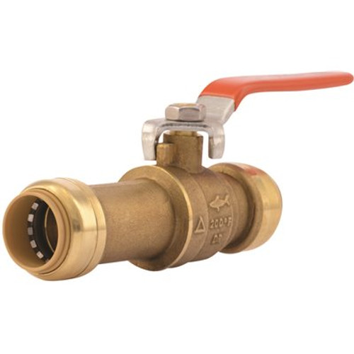 SharkBite 3/4 in. Push-To-Connect Brass Slip Ball Valve SharkBite 3/4 in. Push-To-Connect Brass Slip Ball Valve