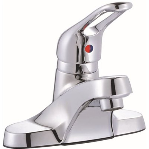 Premier Bayview 4 in. Centerset Single-Handle Bathroom Faucet with Pop-Up Assembly in Chrome