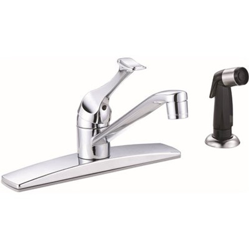 Premier Concord Single-Handle Standard Kitchen Faucet with Side Sprayer in Chrome
