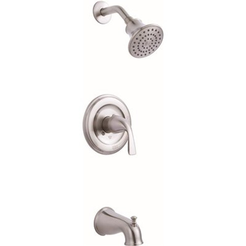 Premier Sanibel Single-Handle 1-Spray Tub and Shower Faucet in Brushed Nickel