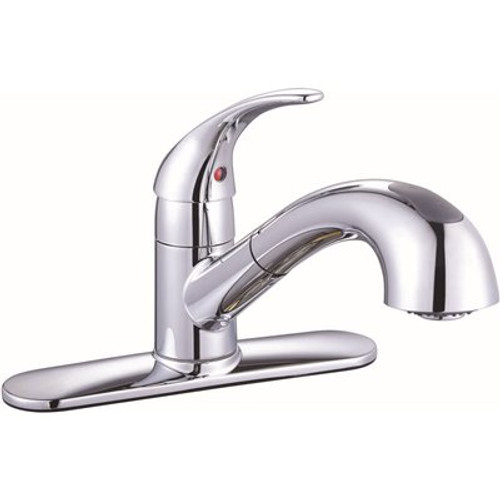 Premier Sanibel Single-Handle Pull-Out Sprayer Kitchen Faucet in Chrome