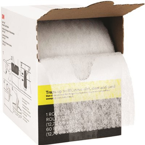 3M 5 in x 6 in Easy Trap Sweep and Dust Sheets (60 Sheets per Roll) (8 Rolls per Case)