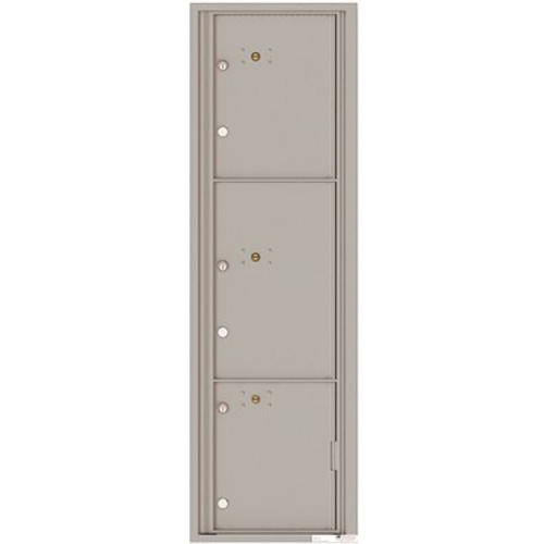 Florence Versatile 3-Parcel Lockers Wall-Mount 4C Mailbox Suite