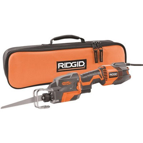 RIDGID Thru Cool 6 Amp 1-Handed Orbital Reciprocating Saw Kit