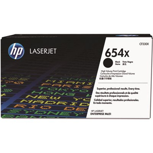 HP 654X Original Laser Toner Cartridge, Black