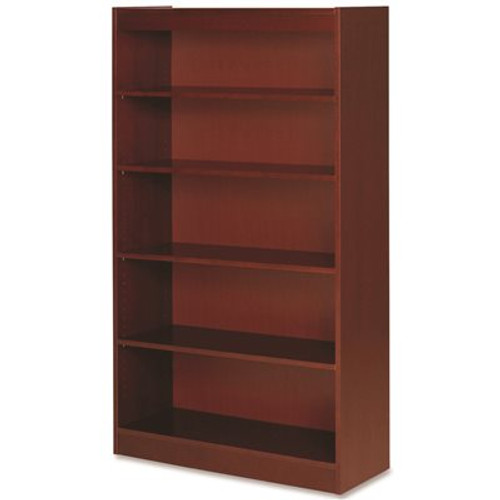 Lorell PANEL BOOKCASE, 5 SHELVES, CHERRY, 36X12X60 IN. Lorell PANEL BOOKCASE, 5 SHELVES, CHERRY, 36X12X60 IN.