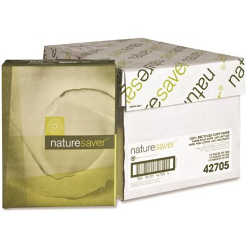 Nature Saver COPY PAPER, RECYCLED, 20 LB., WHITE, LETTER, 8-1/2X11 IN.