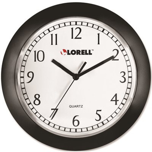 Lorell 9 in. Round Profile Wall Clock