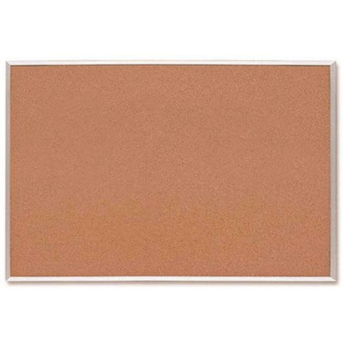 Sparco 36 in. x 48 in. Bulletin Board with Warp Resistant Surface and Brown (1-Each)