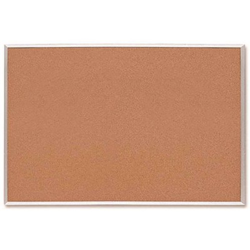 Sparco 36 in. x 48 in. Bulletin Board with Warp Resistant Surface and Brown (1-Each)
