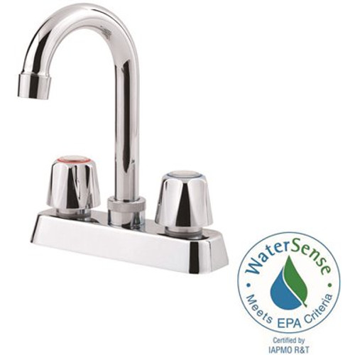 Pfister Series 2-Handle Bar Faucet in Polished Chrome