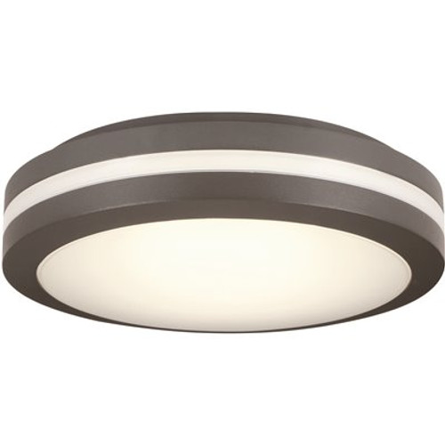 Lithonia Lighting Bronze Outdoor Integrated LED Decorative Flush Mount