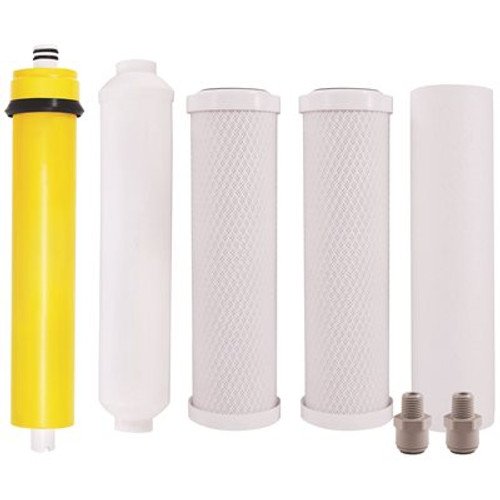 Watts Pure Water Master Filter Pack for Under-Sink 5-Stage Reverse Osmosis System