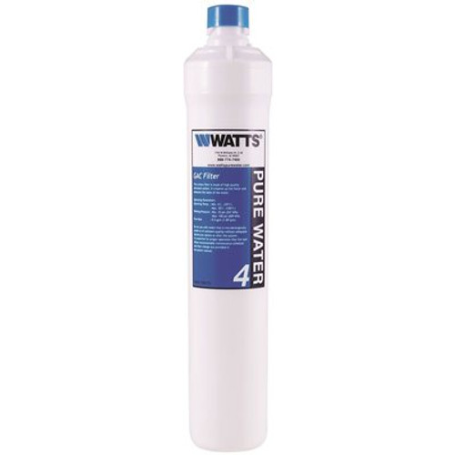 Watts Pure Water Kwik Change Granular Activated Carbon (GAC) Cartridge for Under SInk Reverse Osmosis Systems