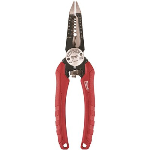 Milwaukee 7.75 in. Combination Electricians 6-in-1 Wire Strippers Pliers