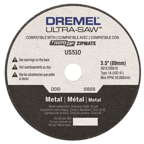 Dremel Ultra-Saw 3.5 in. Metal Cut-Off Wheel