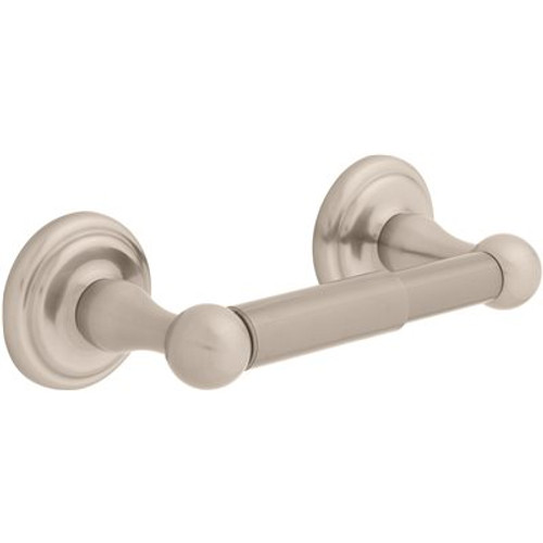 Franklin Brass Jamestown Double Post Toilet Paper Holder in Satin Nickel