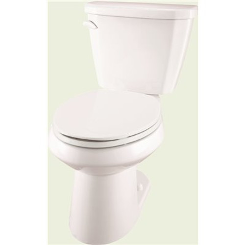 Gerber Plumbing Viper 2-Piece 1.28 GPF Single Flush Elongated Toilet in White (Slow-Close Seat Included)