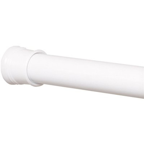 ProPlus 27 in. to 40 in. Adjustable Tension Shower Rod in White