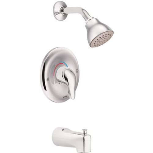 MOEN Chateau Posi-Temp Single-Handle 1-Spray Tub and Shower Faucet in Chrome (Valve Included)