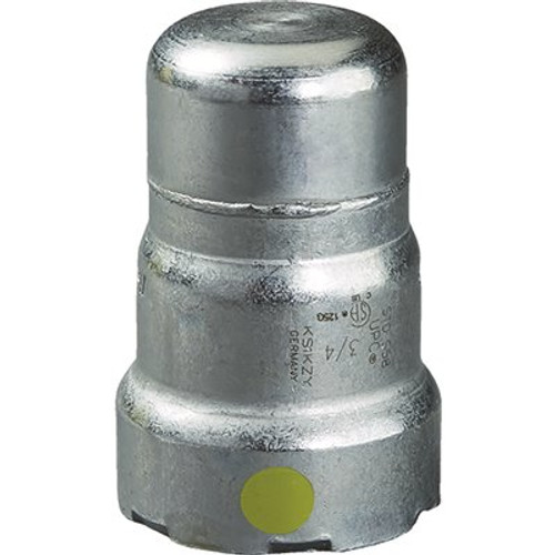 Viega MegaPressG 1 in. Carbon Steel Cap Fitting (5-Pack) Viega MegaPressG 1 in. Carbon Steel Cap Fitting (5-Pack)