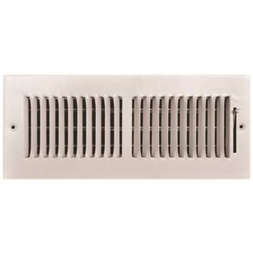 TruAire 12 in. x 4 in. 2-Way Steel Wall/Ceiling Register TruAire 12 in. x 4 in. 2-Way Steel Wall/Ceiling Register