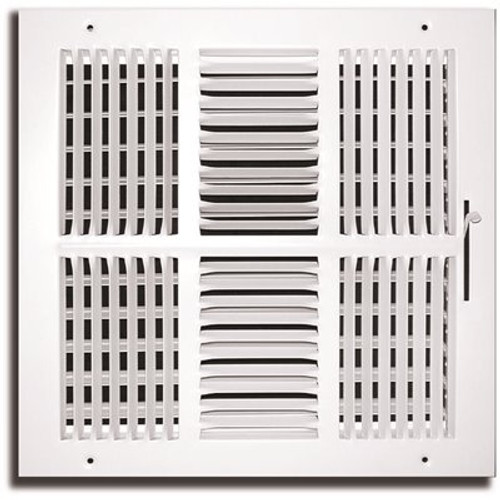 TruAire 12 in. x 12 in. 4-Way Wall/Ceiling Register TruAire 12 in. x 12 in. 4-Way Wall/Ceiling Register