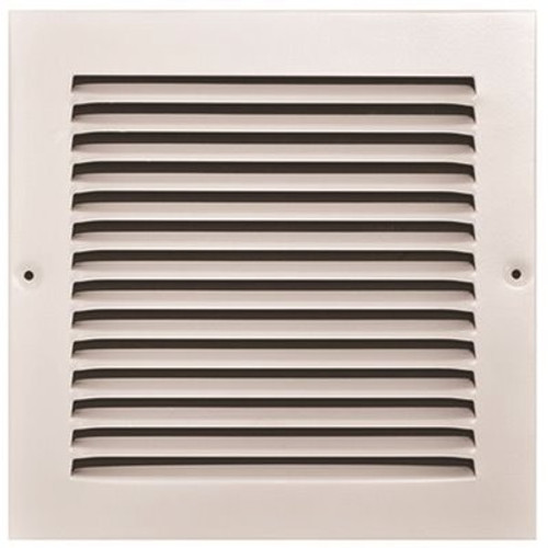 TruAire 8 in. x 8 in. White Stamped Return Air Grille