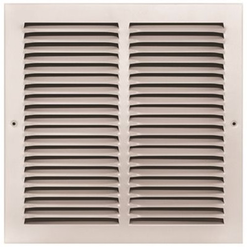 TruAire 12 in. x 12 in. White Stamped Return Air Grille