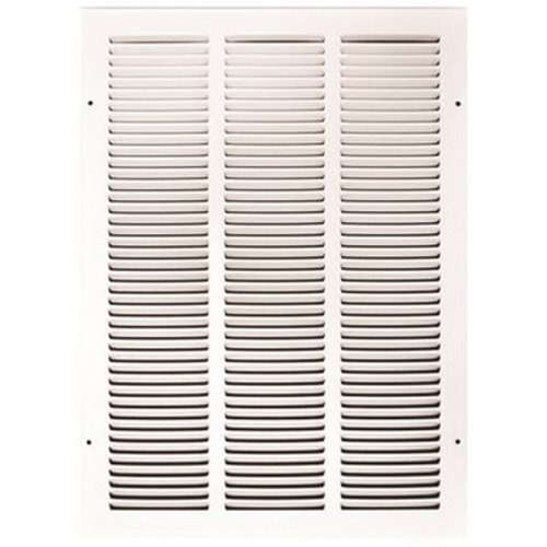 TruAire 14 in. x 20 in. White Stamped Return Air Grille