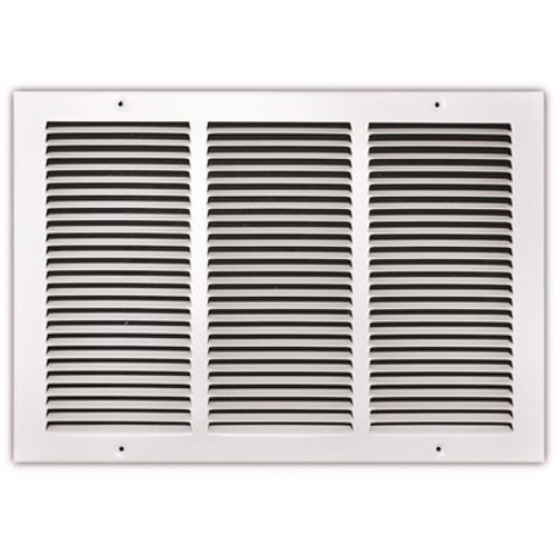 TruAire 18 in. x 12 in. White Stamped Return Air Grille