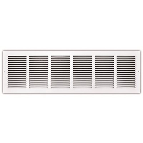 TruAire 30 in. x 8 in. White Stamped Return Air Grille