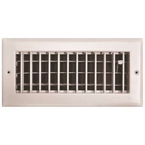 TruAire 10 in. x 4 in. Adjustable 1 Way Wall/Ceiling Register TruAire 10 in. x 4 in. Adjustable 1 Way Wall/Ceiling Register