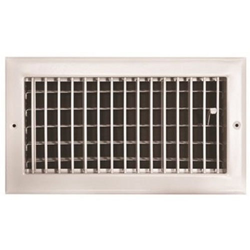 TruAire 12 in. x 6 in. Adjustable 1 Way Wall/Ceiling Register TruAire 12 in. x 6 in. Adjustable 1 Way Wall/Ceiling Register
