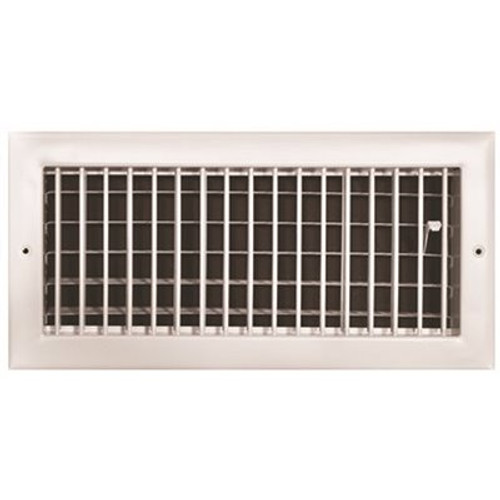 TruAire 14 in. x 6 in. Adjustable 1 Way Wall/Ceiling Register TruAire 14 in. x 6 in. Adjustable 1 Way Wall/Ceiling Register