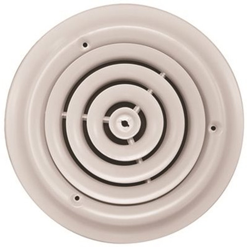 TruAire 8 in. White Round Ceiling Diffuser (Duct Opening Measurement) TruAire 8 in. White Round Ceiling Diffuser (Duct Opening Measurement)