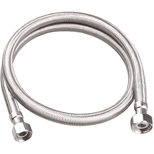 DuraPro 3/8 in. Compression x 1/2 in. FIP x 30 in. Braided Stainless Steel Faucet Supply Line