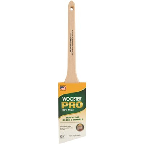 Wooster 2-1/2 in. Pro Nylon Thin Angle Sash Trim Brush