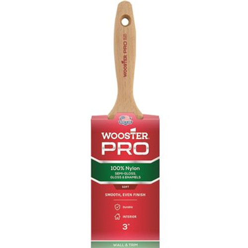 Wooster 3 in. Pro Nylon Flat Brush