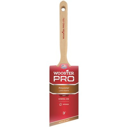 Wooster 3 in. Pro Polyester Angle Sash Brush